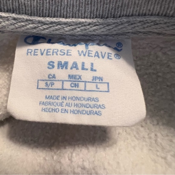 Vintage Elmira College Crewneck Men’s S Gray Champion‎ Sweatshirt Reverse Weave - Picture 5 of 7